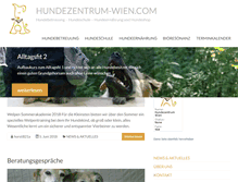 Tablet Screenshot of hundezentrum-wien.com